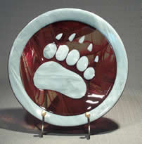 Click for full gallery of animal track plates and platters